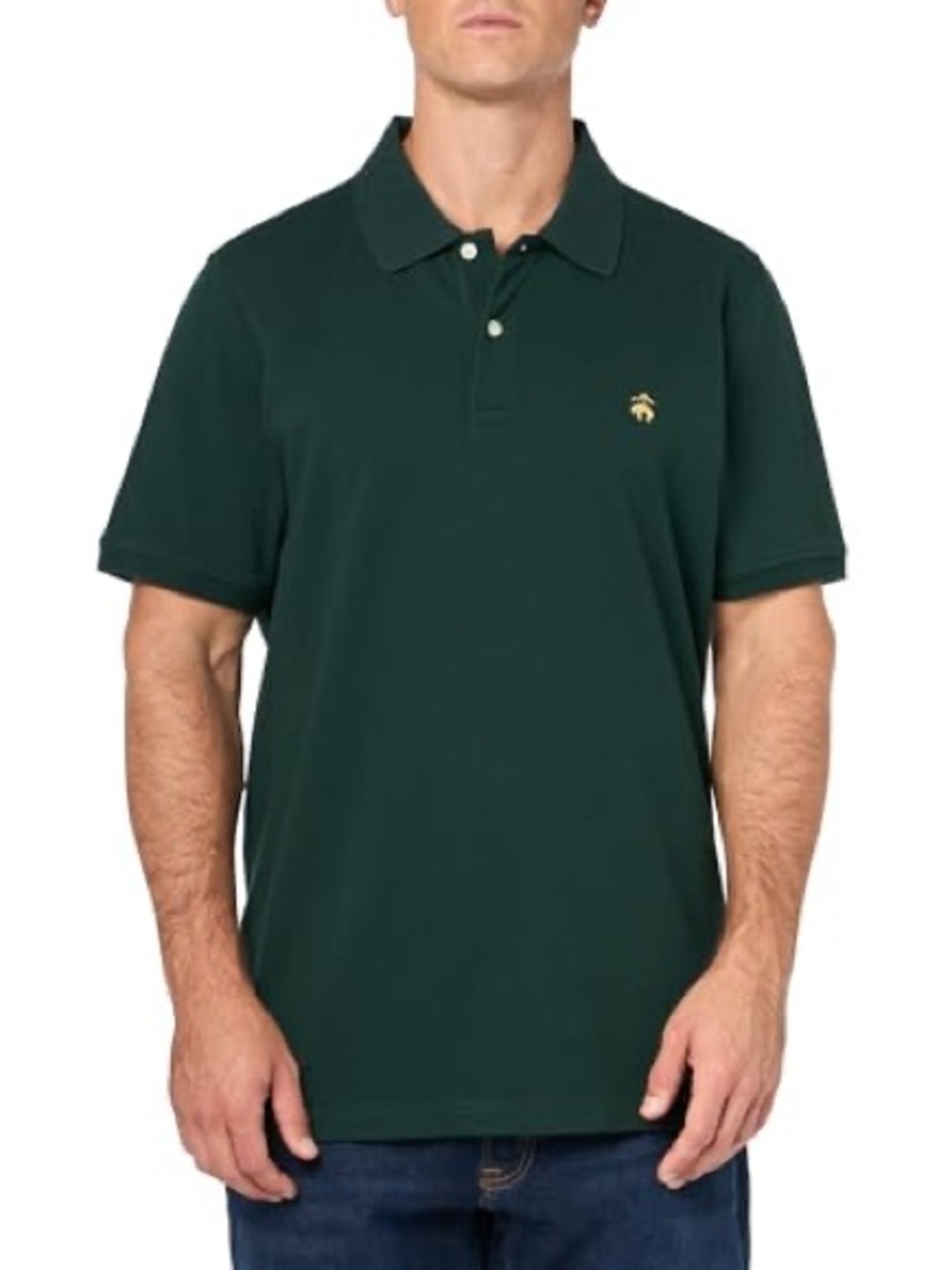 Brooks Brothers Men's Dark Green Classic Fit Short-Sleeve Polo Shirt XL